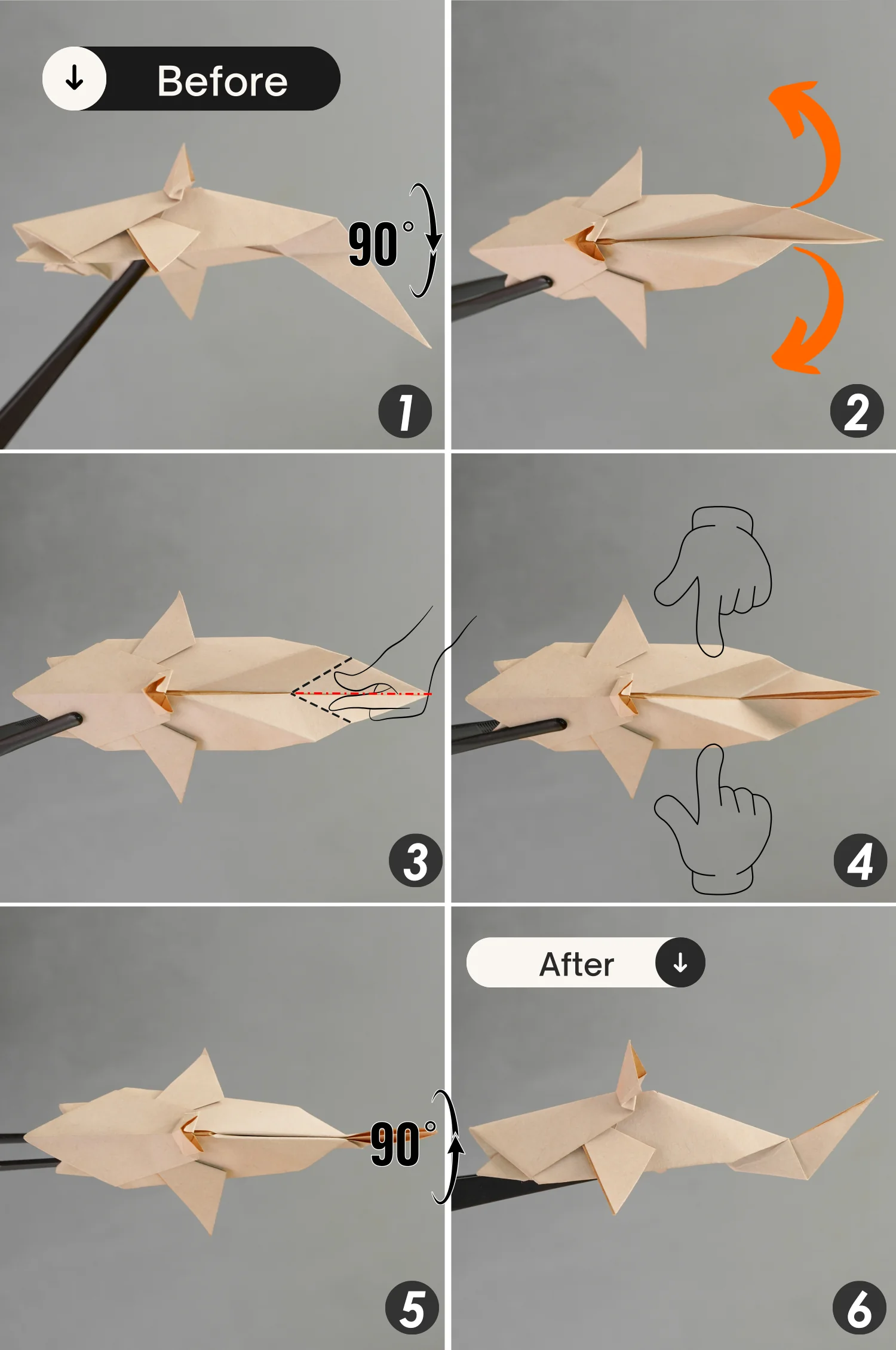 origami shark | origamiok