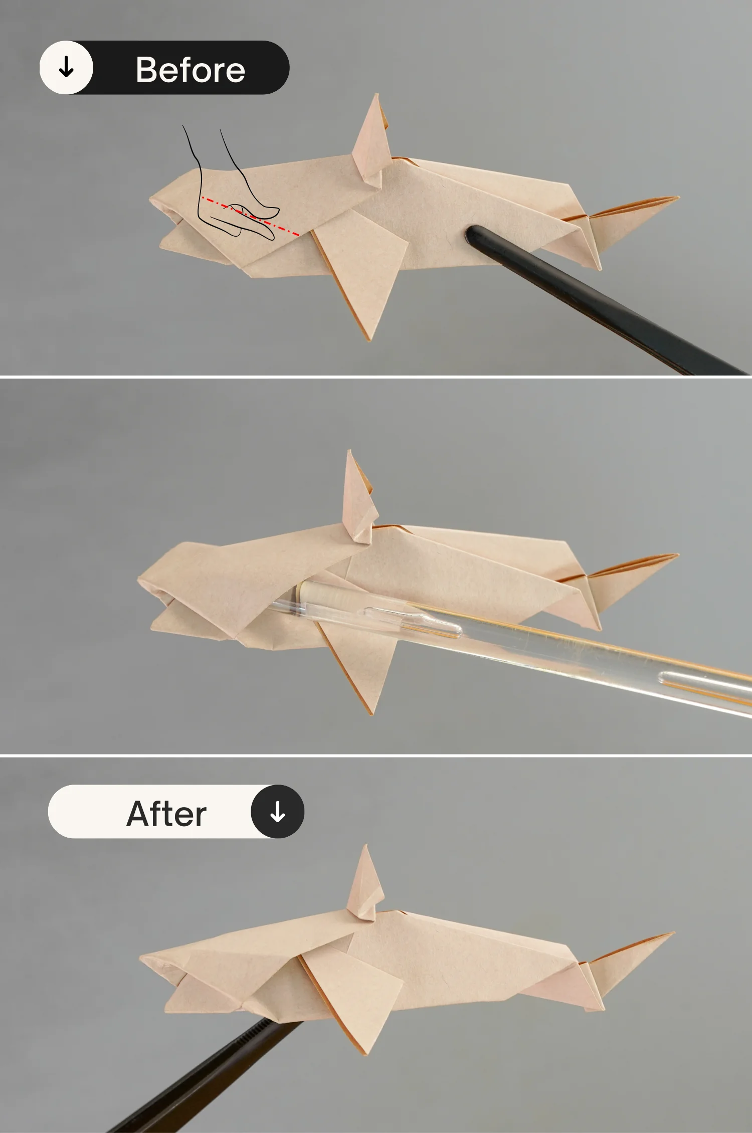 origami shark | origamiok