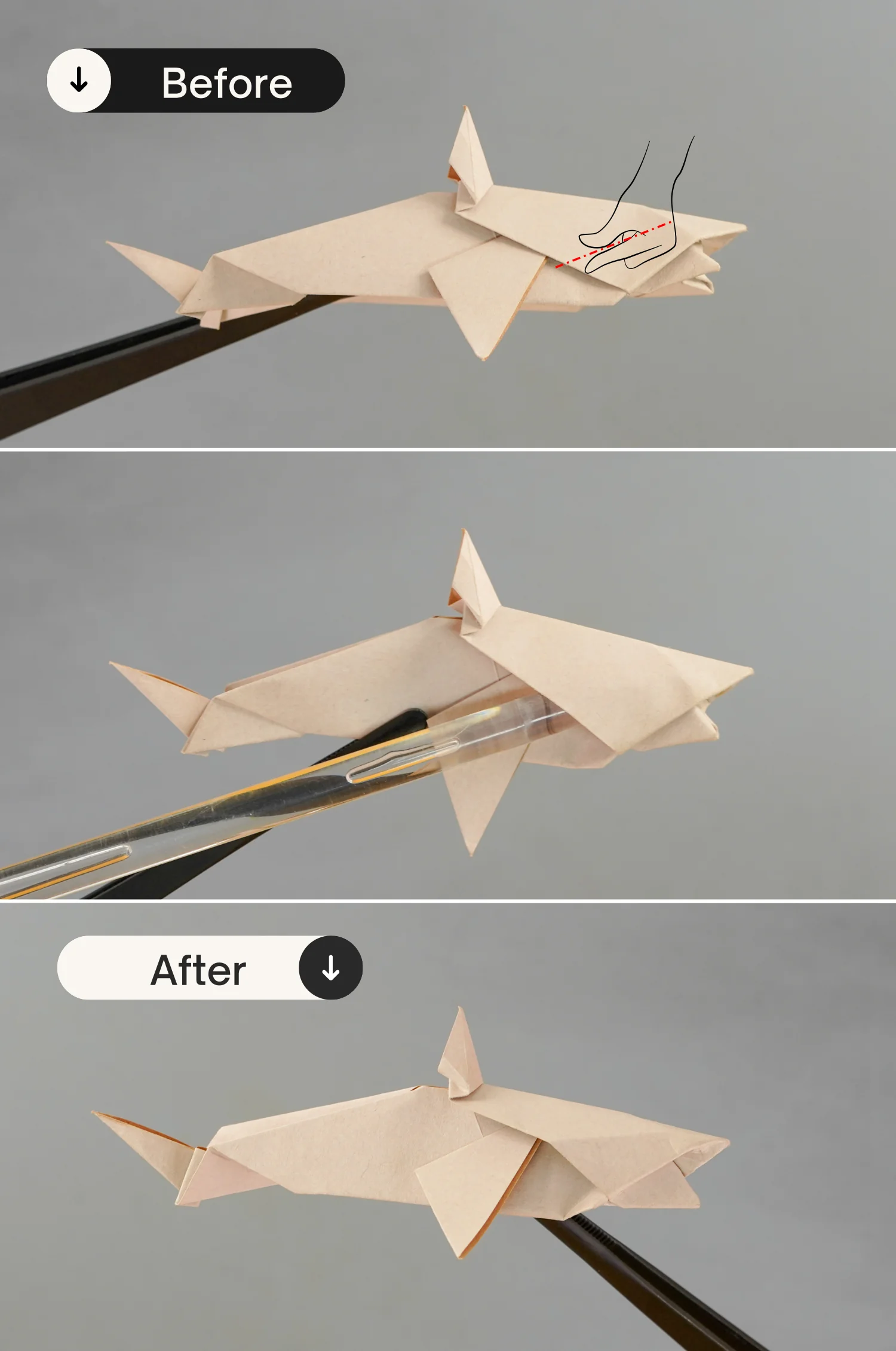 origami shark | origamiok