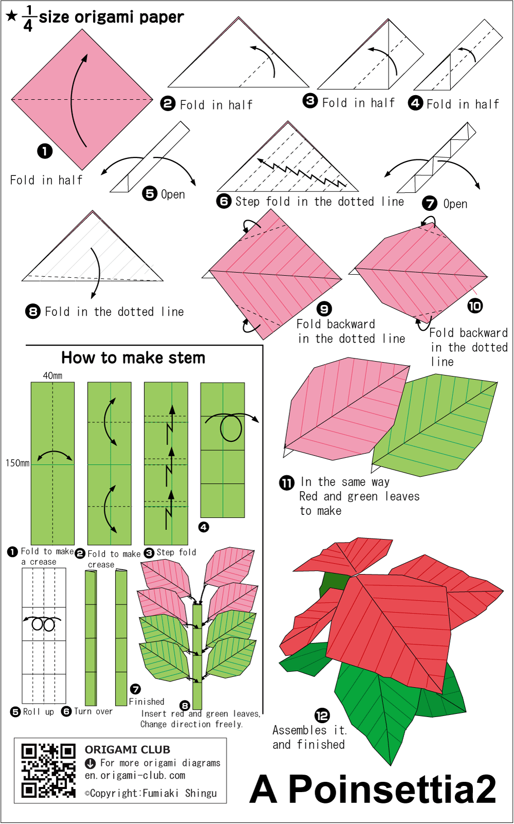 poinsettia2           Leaves on the stem turn red in November to December, and Christmas flowers are familiar.