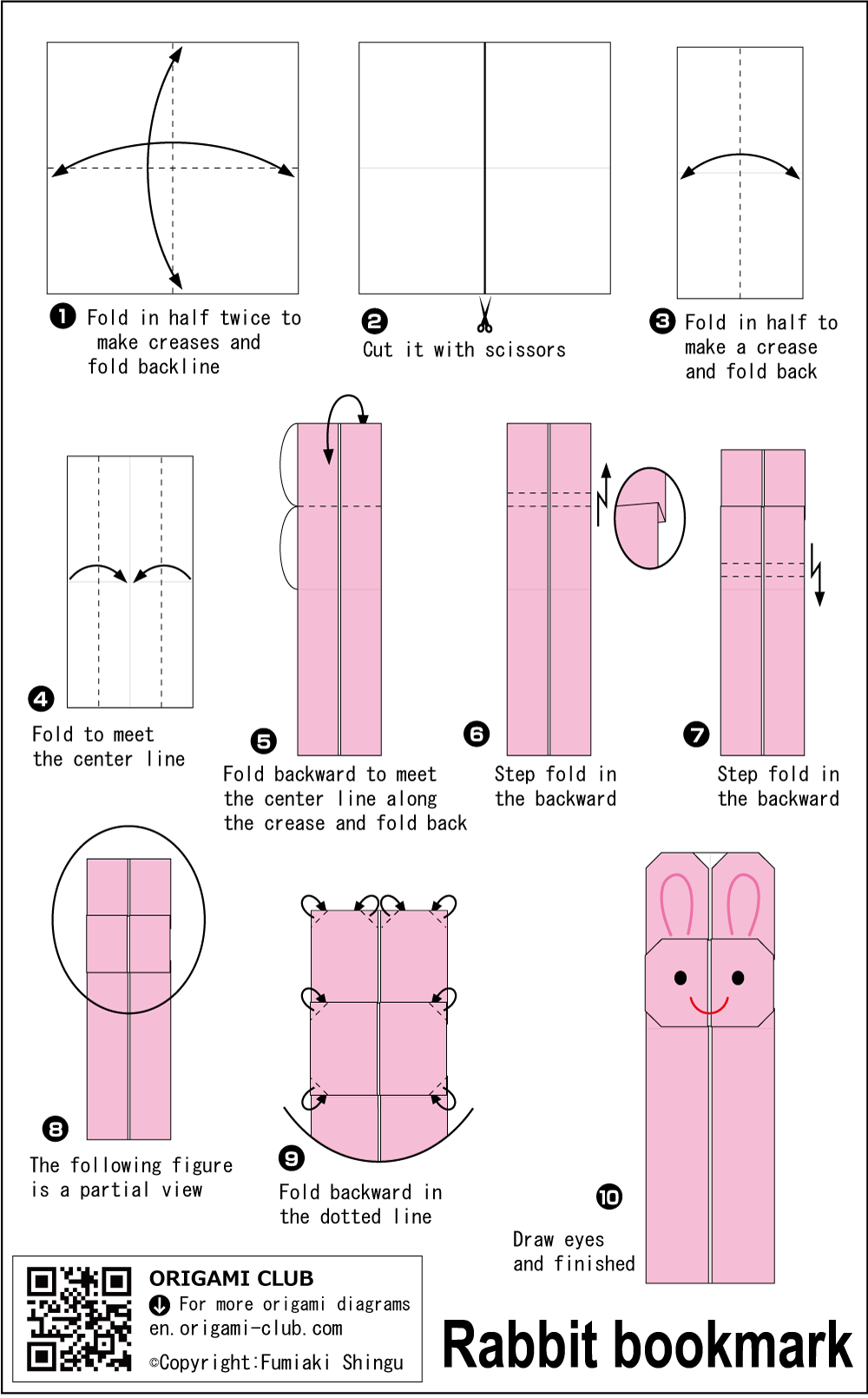 Rabbit bookmark