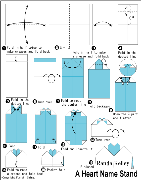 A Heart              Name Stand